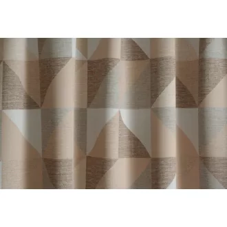   Laguna Hoya geomatriai mintás dimout függöny 145 cm - 03 drapp