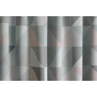   Laguna Hoya geomatriai mintás dimout függöny 145 cm - 04 szürke