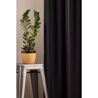   Szintetika Alexander egyszínű sötétítő függöny 280 cm - 45 fekete