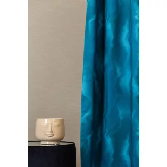   Szintetika Delhi márványmintás sötétítő függöny 150 cm - 40 türkiz