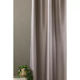   Szintetika Graham anyagában mintás sötétítő függöny 290 cm - 04 drapp