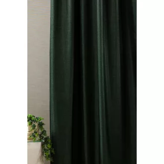   Szintetika Graham anyagában mintás sötétítő függöny 290 cm - 15 vadászzöld