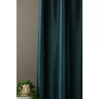   Szintetika Graham anyagában mintás sötétítő függöny 290 cm - 40 türkiz