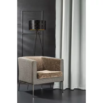   Szintetika Neptune anyagában mintás sötétítő függöny 150 cm - 36 jégkék