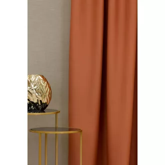   Szintetika Pierrot egyszínű sötétítő függöny 300 cm - 25 korall-lazac