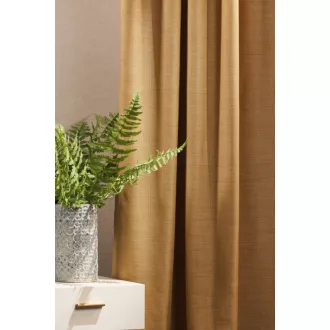   Szintetika Rajmund anyagában mintás sötétítő függöny 320 cm - 18 okker