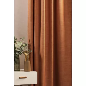   Szintetika Rajmund anyagában mintás sötétítő függöny 320 cm - 25 rozsda