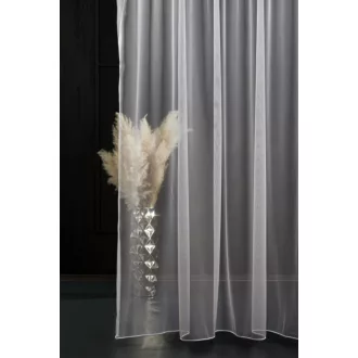   Szintetika Mira egyszínű fényáteresztő függöny 300 cm - 01.4 törtfehér