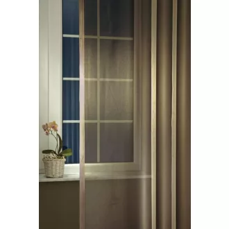   Szintetika Mira egyszínű fényáteresztő függöny 300 cm - 08 sötétbarna