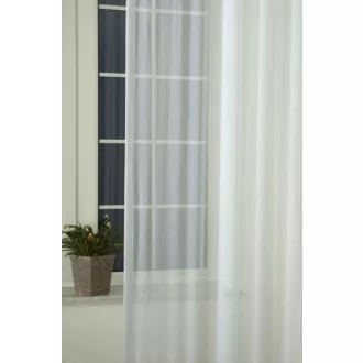   Szintetika Voile gyűrt 260 egyszínű fényáteresztő függöny 260 cm - 01 fehér