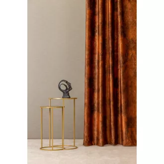   Szintetika Carlos márványmintás dekor függöny 295 cm - 24 rozsda