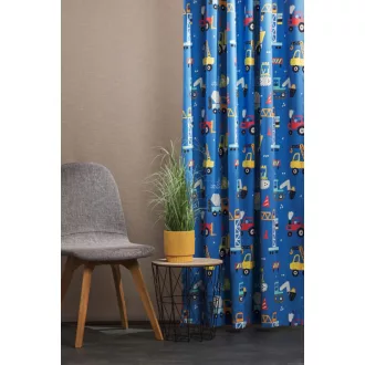   Szintetika Dusty deko gyerekmintás dekor függöny 300 cm - 37 kék