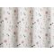 Laguna Caraibi virágos-leveles dekor függöny 140 cm - 02 fehér