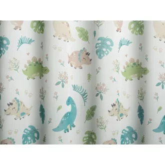   Laguna Dinosaur gyerekmintás fényáteresztő függöny 295 cm - 02 fehér