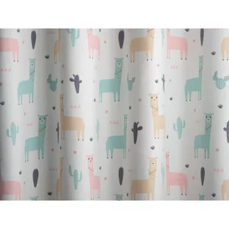   Laguna Lama gyerekmintás dekor függöny 150 cm - 03 rózsaszín