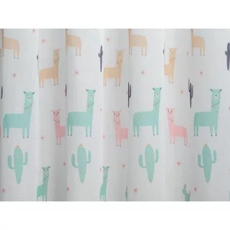   Laguna Lama gyerekmintás fényáteresztő függöny 300 cm - 01 rózsaszín