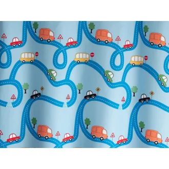 Laguna Street gyerekmintás dekor függöny 150 cm - 02 kék