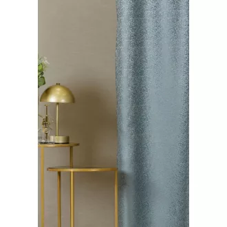   Szintetika Eloise levélmintás dekor függöny 290 cm - 40 türkiz