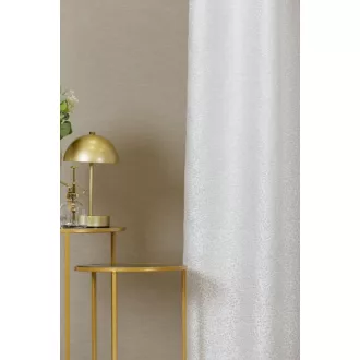   Szintetika Eloise levélmintás dekor függöny 290 cm - 42 ezüst