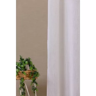   Szintetika Astra szövéssel mintázott fényáteresztő függöny 300 cm - 01 fehér