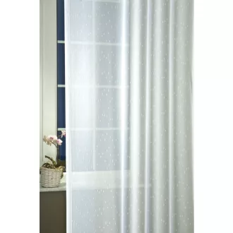   Szintetika Fanni anyagában mintás fényáteresztő függöny 290 cm - 01 fehér