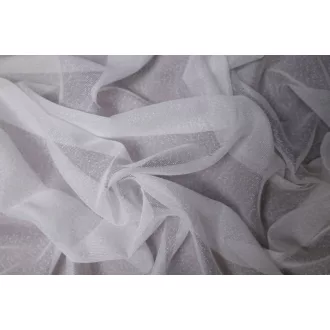   Kartal Eko Mini anyagában mintás fényáteresztő függöny 290 cm - 002 fehér