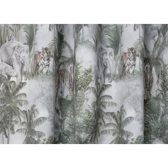   Laguna Safari állatmintás dim out függöny 145 cm - 01 szürke