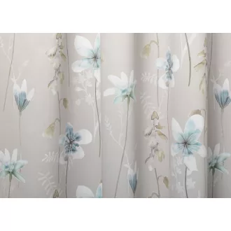   Laguna Gouda virágmintás dimout függöny 148 cm - 03 türkiz