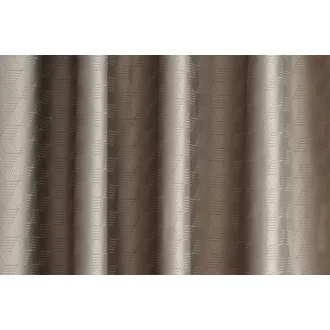   Laguna Tamarix geometriai mintás dekor függöny 300 cm - 11 barna