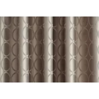   Laguna Tamarix geometriai mintás dekor függöny 300 cm - 12 barna