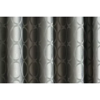   Laguna Tamarix geometriai mintás dekor függöny 300 cm - 16 szürke