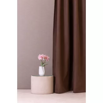   Szintetika Atlanta egyszínű black out függöny 280 cm - 08 csokoládé