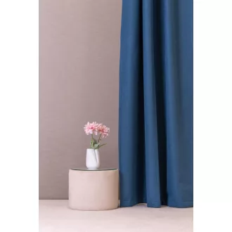   Szintetika Atlanta egyszínű black out függöny 280 cm - 37 kék