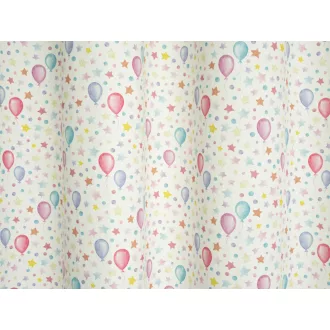   Laguna Rainbow gyerekmintás dekor függöny 140 cm - 03 fehér