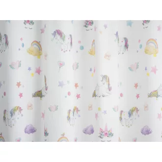   Laguna Rainbow gyerekmintás fényáteresztő függöny 315 cm - 01 fehér