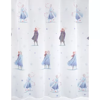   Laguna Frozen gyerekmintás fényáteresztő függöny 180 cm - 04 fehér