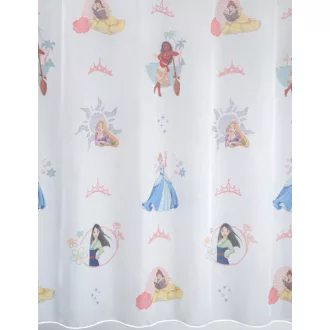   Laguna Princess gyerekmintás fényáteresztő függöny 180 cm - 01 fehér
