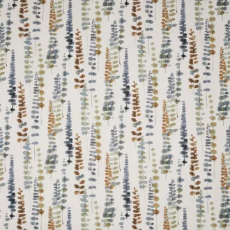   PT Santa Maria levélmintás dekor függöny 142 cm - 705 indigo