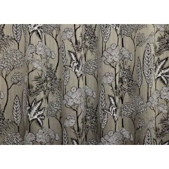   Laguna Artemis levélmintás dekor függöny 315 cm - 06 fekete