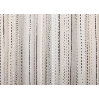 Laguna Boho csíkos dekor függöny 305 cm - 02 barna