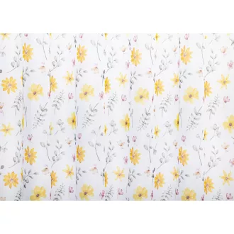   Laguna Blossom virágmintás fényáteresztő függöny 180 cm - 01 sárga