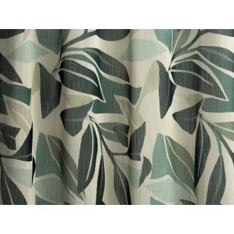   Laguna Palma levélmintás fényáteresztő függöny 300 cm - 04 zöld