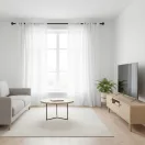 Laguna Rosemary egyszínű fényáteresztő függöny 300 cm - 02 ecrü