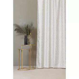   Szintetika Lucas geometriai mintás dekor függöny 340 cm - 02 ekrü