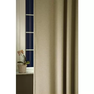Szintetika Ibiza egyszínű dekor függöny 300 cm - 05 len
