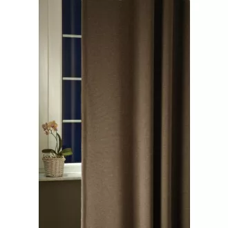   Szintetika Ibiza egyszínű dekor függöny 300 cm - 08 csokoládé