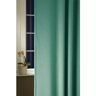   Szintetika Ibiza egyszínű dekor függöny 300 cm - 40 türkiz