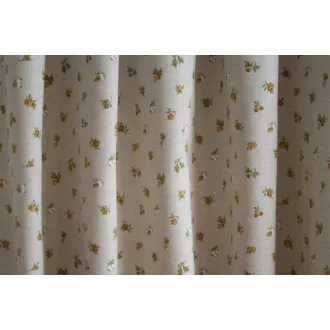   Laguna Fenice virágos-leveles dekor függöny 280 cm - 6156 sárga