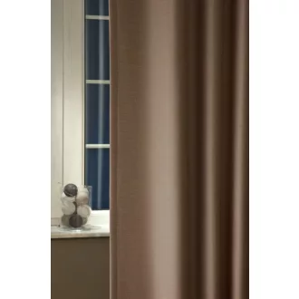   Szintetika Hades Black out anyagában mintás sötétítő függöny 140 cm - 08 csokoládé