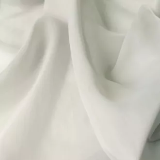   Delius Silk Delilight egyszínű fényáteresztő függöny 300 cm - 39039 1111 fehér